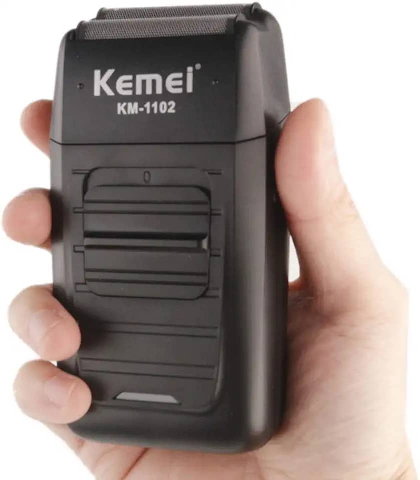 Maquina De Barbear Kemei Km 1102 Sem Fio Recarregável