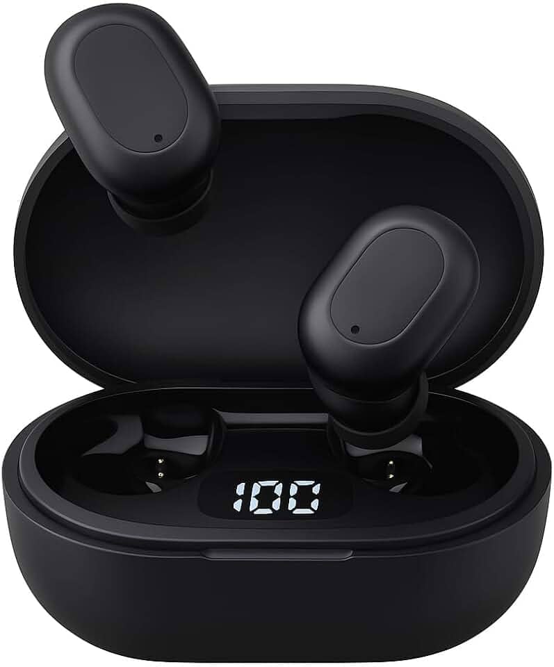 Mini Fone Sem Fio Bluetooth 5.3, Design Moderno, Estojo com LED, Controle Touch, KD-7101