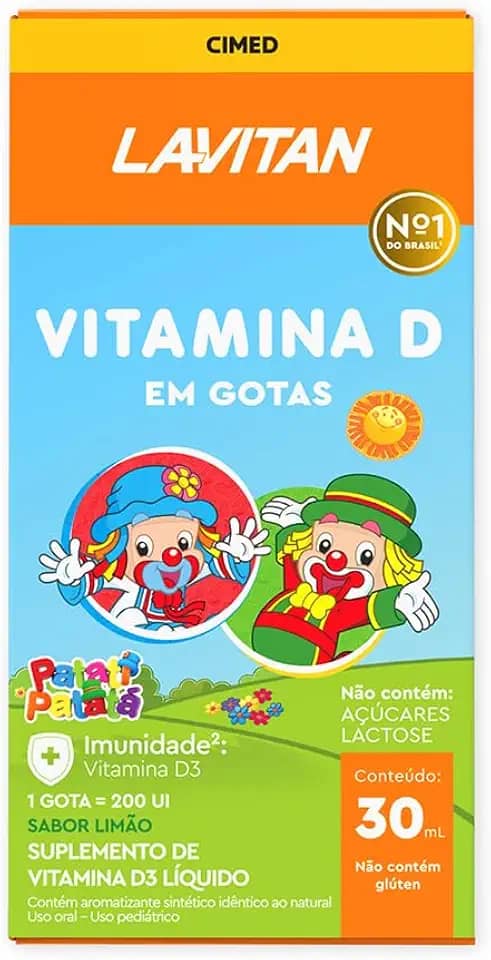 LAVITAN VIT-D SOL OR FR 30ML, Laranja, Pequeno
