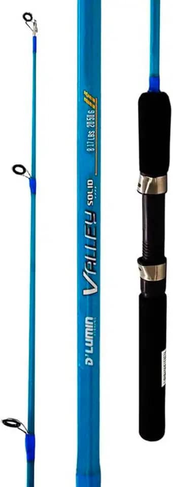 Vara Deyu Valley SFS1451L Azul 1,45m 4'8" 6-12lbs Inteiriça Fibra De Vidro Maciça