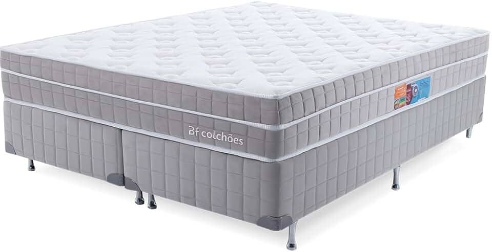 Cama Box com Colchão Queen Premium Molas Ensacadas com Espuma D33 Astronasa 158x198cm BF Colchões