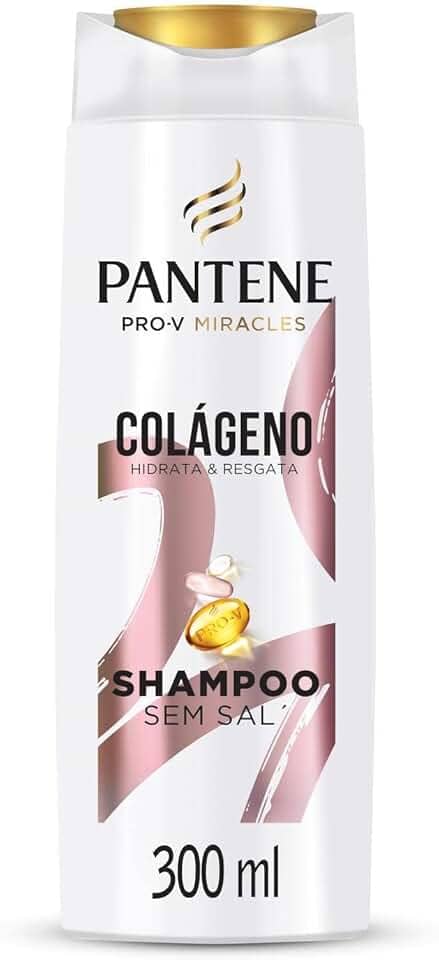 Shampoo Pantene Colágeno Hidrata e Resgata 300ml, Pantene