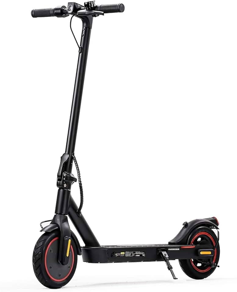 Lambo Patinete Elétrico Scooter W3, 500W É dobrável Elétrico Scooter Adulto, Velocidade 30 KM/H (MAX), 35 KM de Autonomia, Capacidade de carga 100KG，Preto