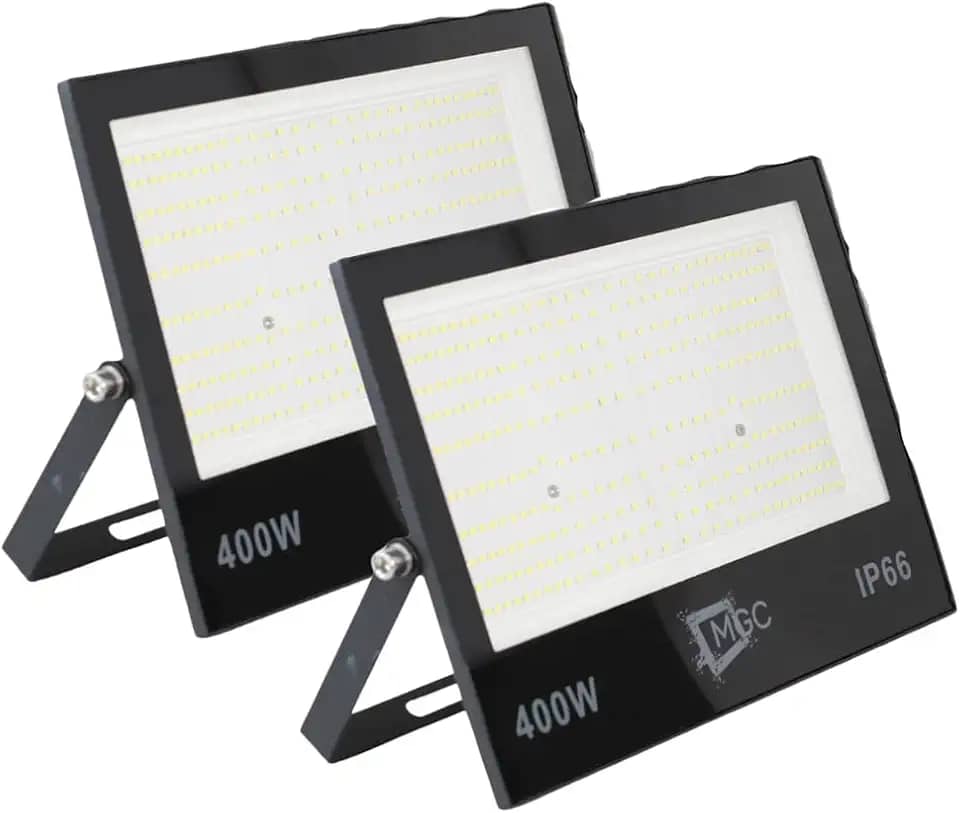 Kit 2 Refletor Led 400w 6500k Holofote Luz Fria Prova D'água