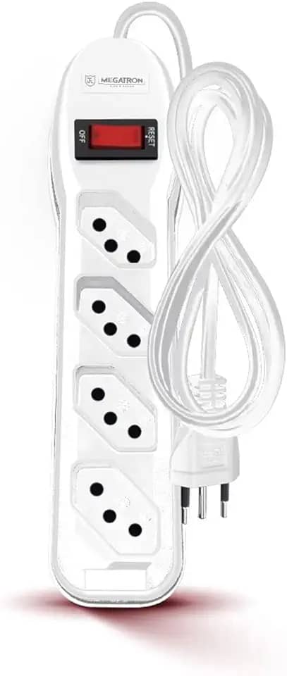 FILTRO DE LINHA 4 TOMADAS PP 3X0,75 1M 249 BRANCO – MEGATRON