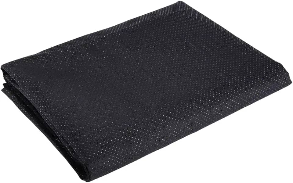 WEBEEDY Tapete antiderrapante de tecido antiderrapante de 78,7 x 59,1 polegadas, tecido primário de vinil preto, material para fazer tufos, arma, perfuração, agulha, tapete faça você mesmo