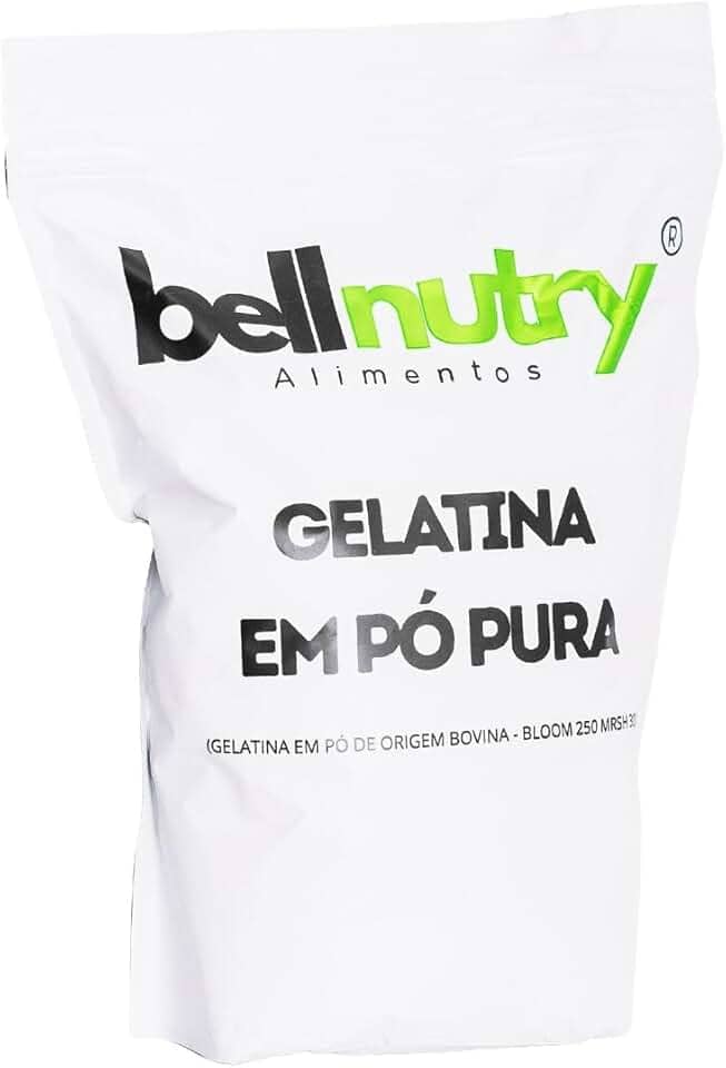 Gelatina Sem Sabor Pura E Incolor 500g - Bellnutry Alimentos