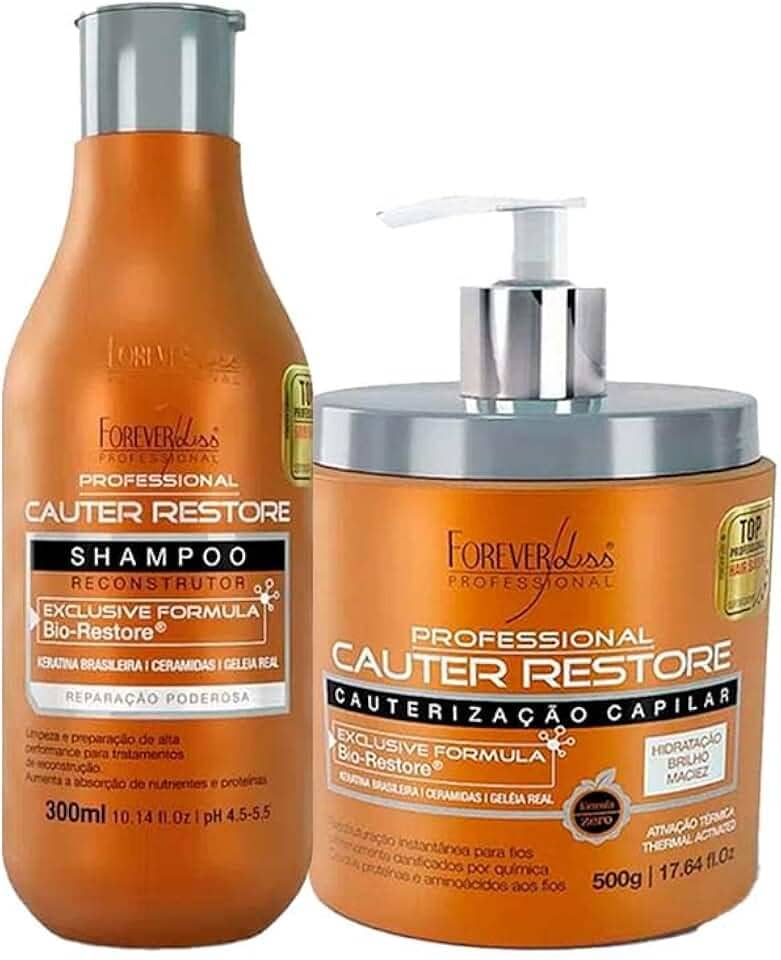Kit Cauterização Forever Liss Shampoo e Máscara