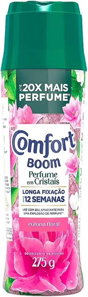 Comfort Boom Odorizador de Roupas Cristais de Perfume Euforia Floral 275gr