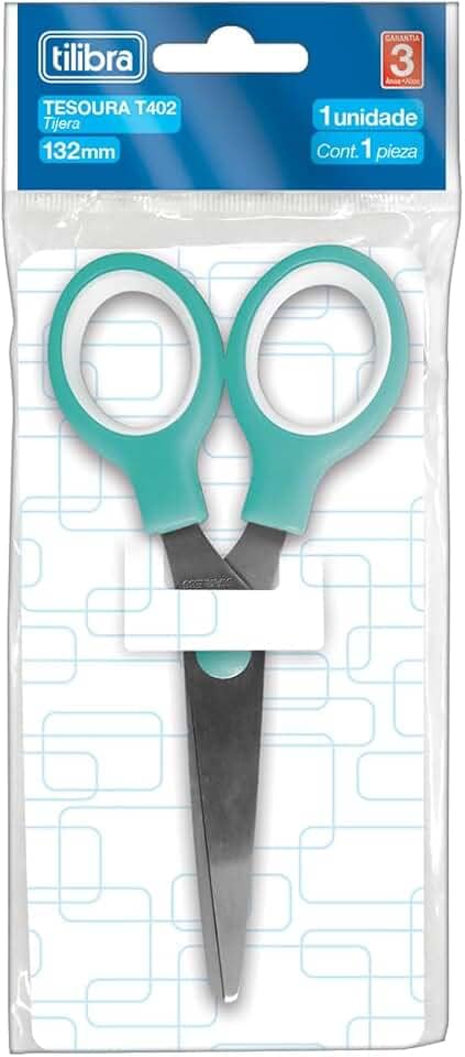 Tilibra - Tesoura Escolar 132 mm, T402, Aqua 316865