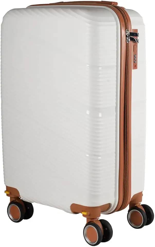 Mala de bordo em Polipropileno 4 rodas 360º - AeroMalas Catar (Branco)