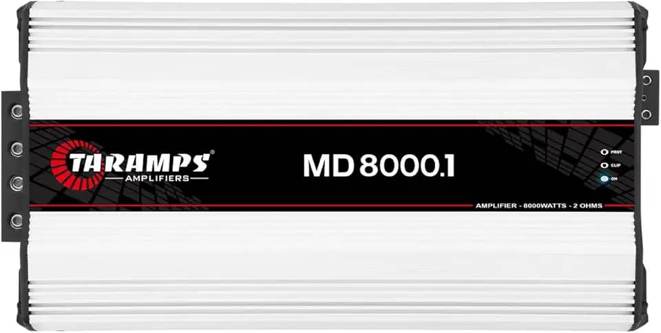Módulo Taramps MD 8000.1 2 ohms 8000 W RMS Amplificador Som Automotivo