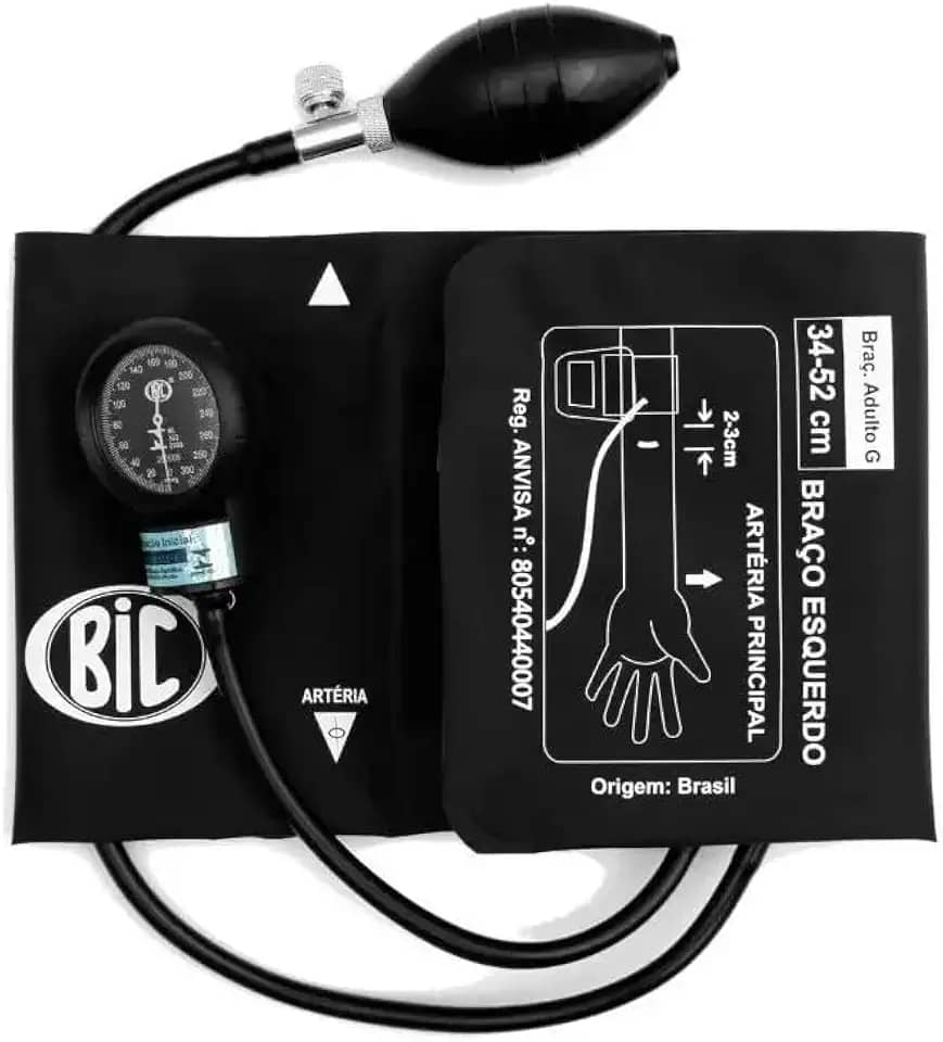 Esfigmomanômetro Para Obeso Com Bracadeira Grande 34x52 cm De Circuferencia - Bic