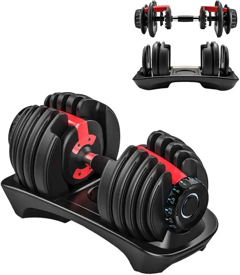 Halter Regulável Anilha Dumbbell Ajustável 24kg Yangfit