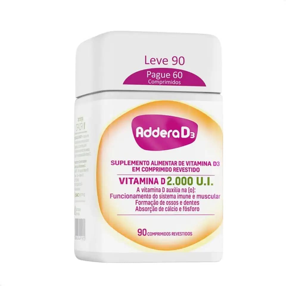 Addera 2.000UI com 90 Comprimidos Revestidos