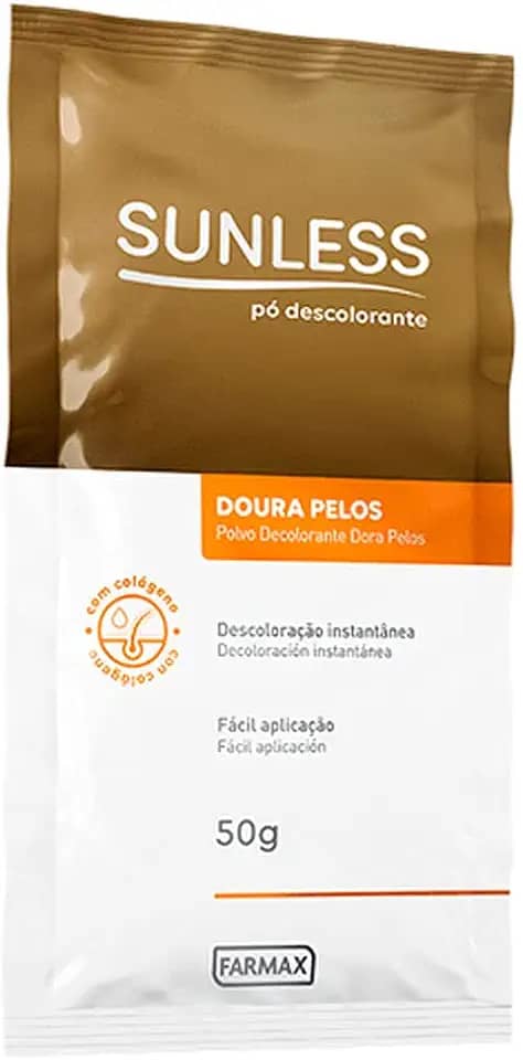 PÓ DESCOLORANTE DOURA PELOS SUNLESS FARMAX 50G