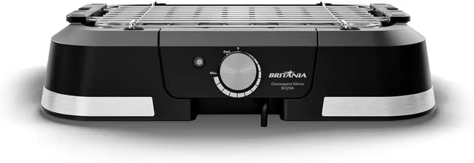 Churrasqueira Elétrica Britânia 1500W Menos Fumaça BCQ10A 220V