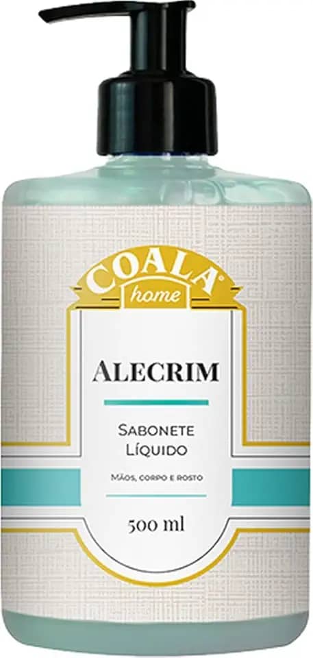 Coala Sabonete Liquido Maos e Corpo Limpa Hidrata Perfuma 500ml Alecrim