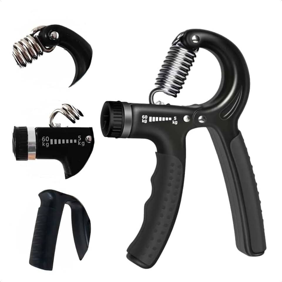 Hand Grip Ajustável Premium 5-60kg Fortalecedor Mãos Punhos Antebraços Treino Fitness Fisioterapia Pegada Esporte