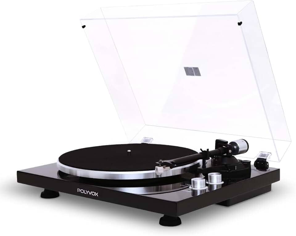 Toca Disco Belt Drive Polyvox Transmissão Bluetooth 120/240V