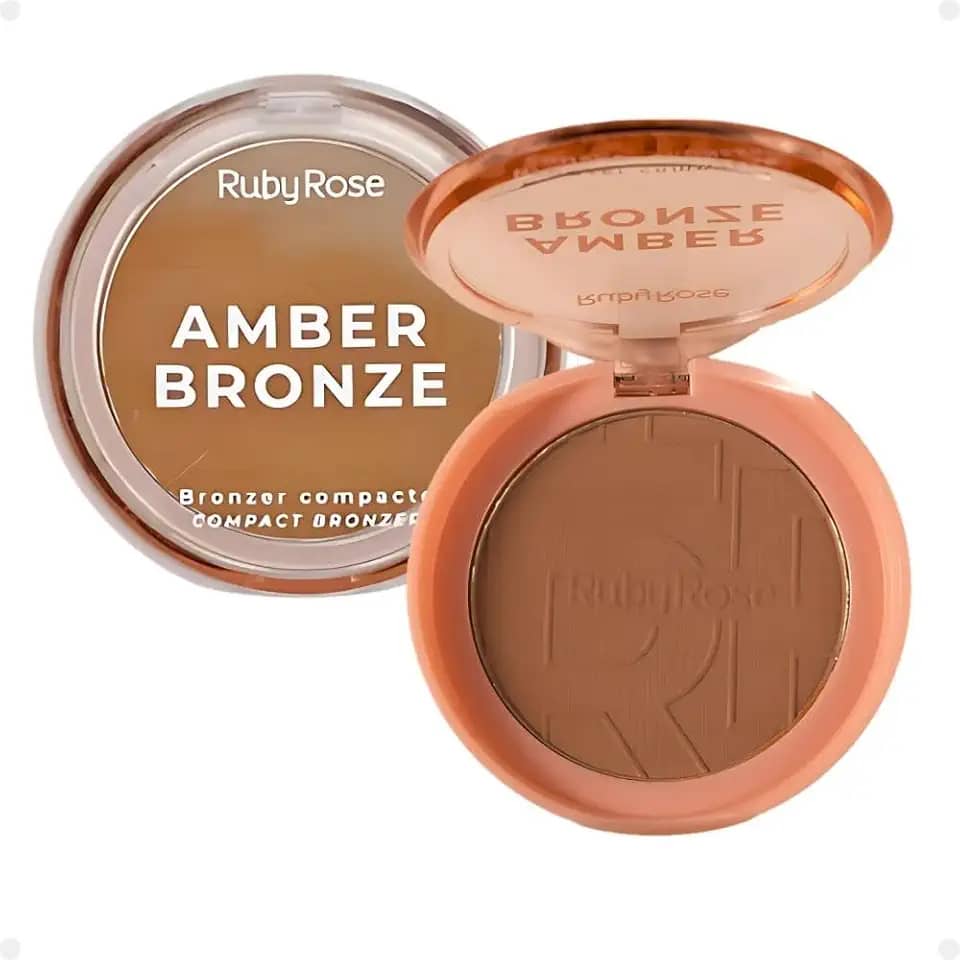 Bronzer Compacto-Amber Bronze Honey Glow Hbm202-2 Ruby Rose