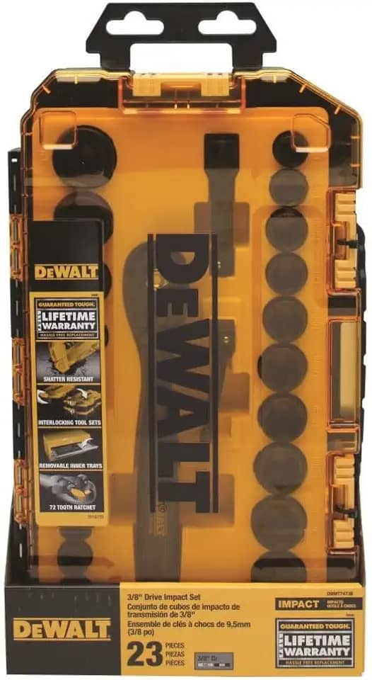 DEWALT Conjunto de soquetes de impacto, 23 peças (DWMT74738)