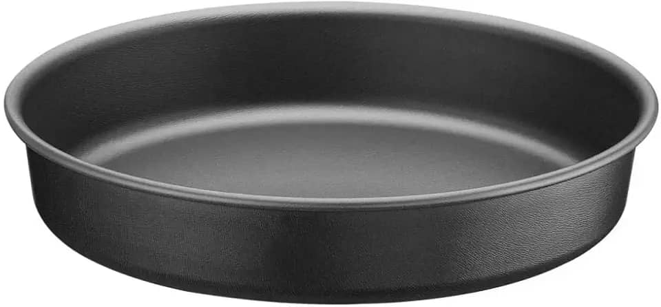 Tramontina 20057022 Assadeira Redonda de Alumínio com Revestimento Interno Antiaderente, Grafite, 22 cm