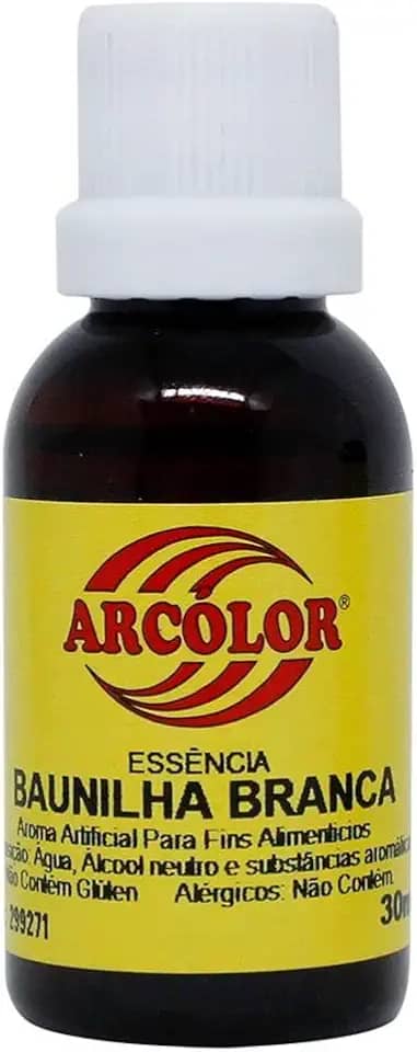 Essência Baunilha Branca -30ml Arcolor