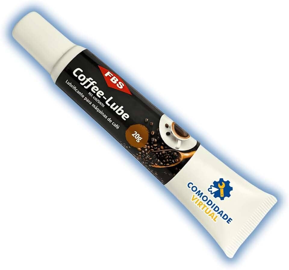Graxa de Silicone Alimentícia Atóxica Lubrificante Para Grupo Café da Máquina Expressa Para Cafeteira Expresso Saeco Philco Oster Nespresso Mondial - Coffee-Lube 20g
