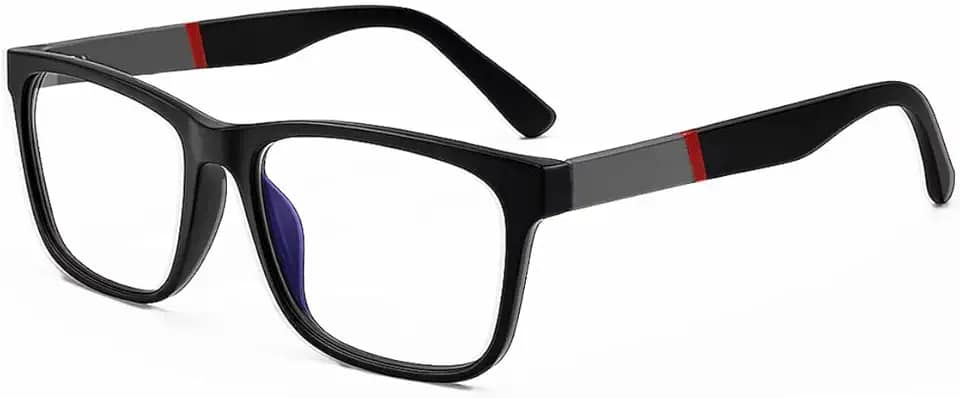 Armação de Óculos Para Grau Masculina Robusta Com Haste Durável Confortável Suporta Grau Alto Dobradiça em Metal com Molas Acabamento Emborrachado Óculos Detalhes