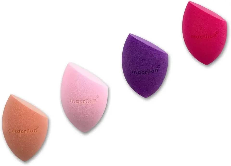Esponja Ep10 Gota Chanfrada Para Maquiagem, Macrilan - Sem Latex - Cores Sortidas conforme disponibilidade