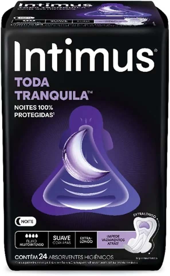 Absorvente Intimus Toda Tranquila Noite - 24 unidades