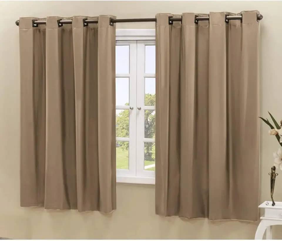 Cortina Blackout 100% Corta Luz Cinza com Película 2,20x1,30m para Sala Quarto Escritório