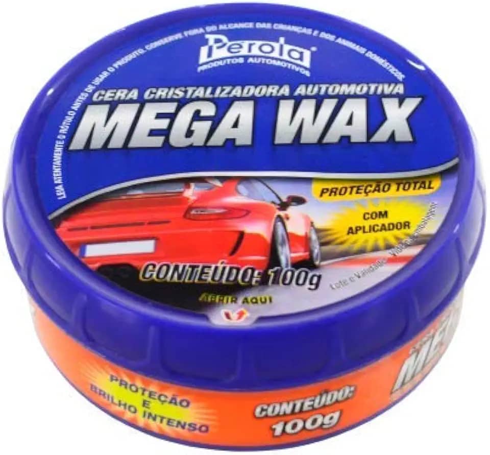 Pérola Cera Cristalizadora Para Autos 100G