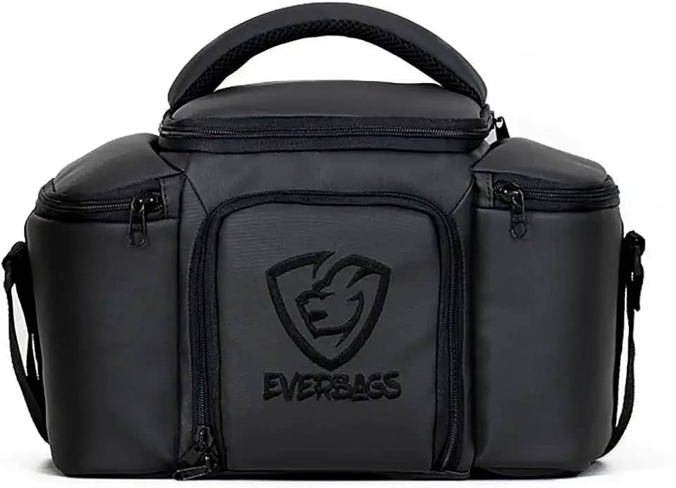 Bolsa Térmica Porta Marmita Fitness Top Black Luxo Academia Dieta
