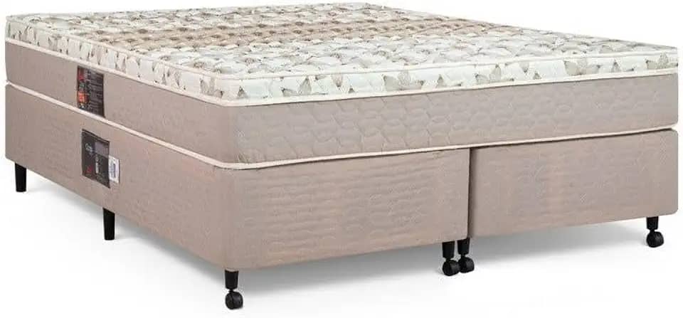 Cama Box + Colchão Castor King Class One Face Pocket 180x200x52cm