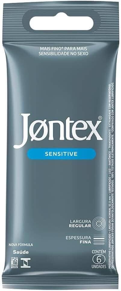 Preservativo Camisinha Jontex Sensitive - 6 Unidades