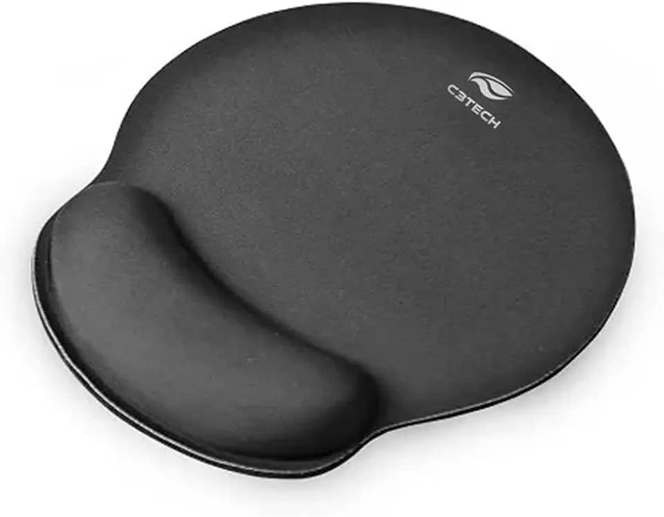 C3TECH MP-100 - Mouse Pad Com Apoio Em Gel, Preto