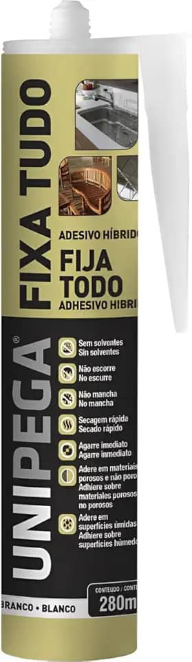 Cola Fixa Tudo Alto Poder Adesão Até Debaixo D'água Branca 400g
