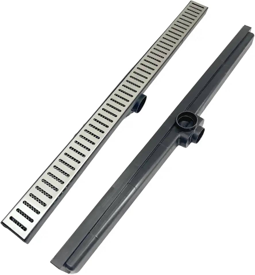Ralo Linear Inox 70cm x 5cm Coletor para Box de Banheiro com Tela Anti Insetos