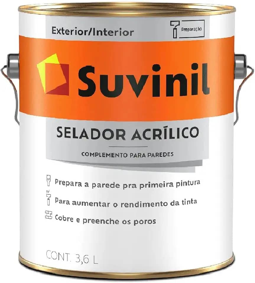 Selador Acrílico Suvinil 3,6 ltrs