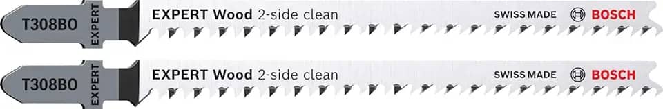 Bosch Lâmina de serra tico tico EXPERT Wood2-SideClean T308BO, 2 lâminas