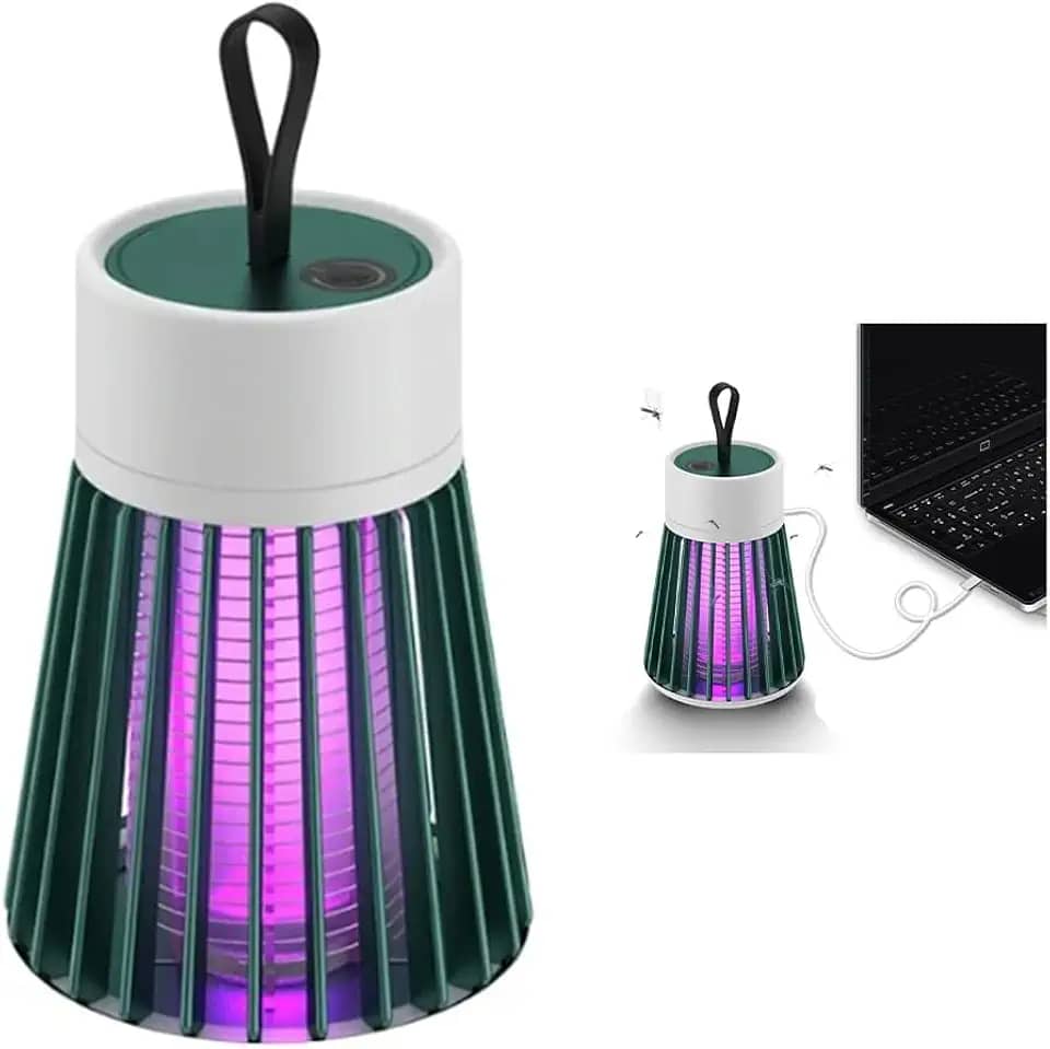 Luminaria Mata Mosquito Armadilha Eletrica Repelente Inseto Pernilongo Choque Lampada Luz Ultravioleta LED Luz UV USB
