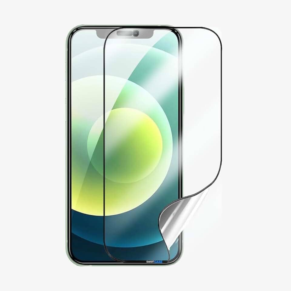 Película Nano Gel Protetora de Tela Frontal Cerâmica Transparente Não Quebra Anti Impacto Para iPhone (iPhone 12/12 Pro)