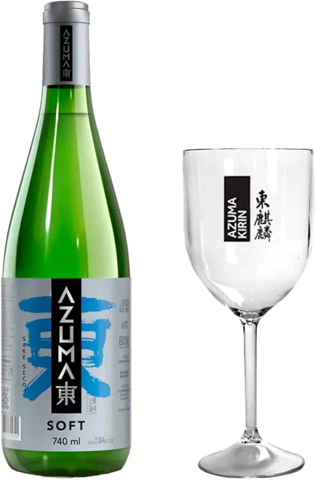 Saquê Azuma Soft Sake Seco 740ml + Taça