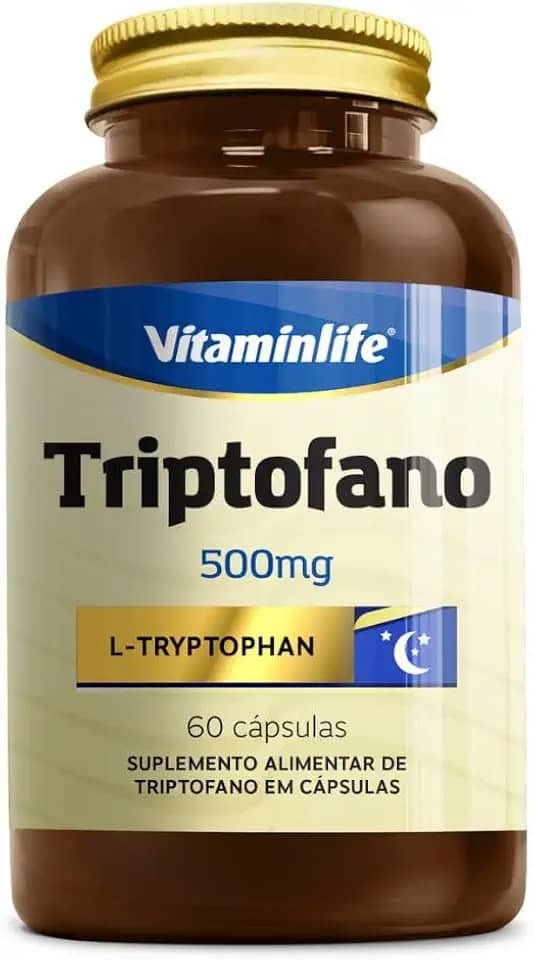 Triptofano 500 Mg (L-Tryptophan) - 60 Caps, Vitaminlife