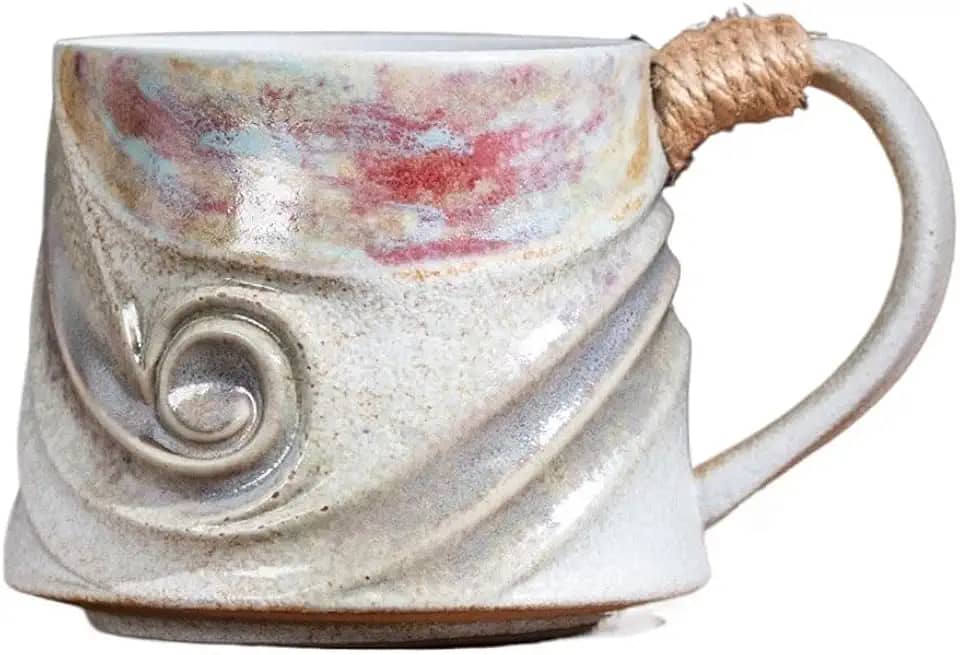 Caneca de viagem criativa transformada em forno retrô xícara de café pires leite café da manhã copo de água em relevo escritório casa tarde xícara de chá reutilizável xícara de café (D)