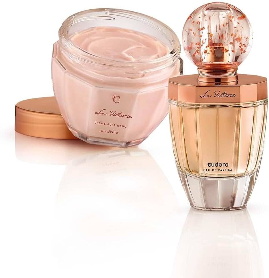 Eudora Kit La Victorie: Eau de Parfum 75ml + Creme Acetinado Hidratante Desodorante 250g