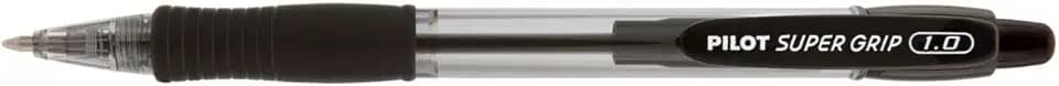 Caneta Esferográfica Retrátil, Pilot, Bpgp-Super Grip-10r, 1.0 mm, Preta