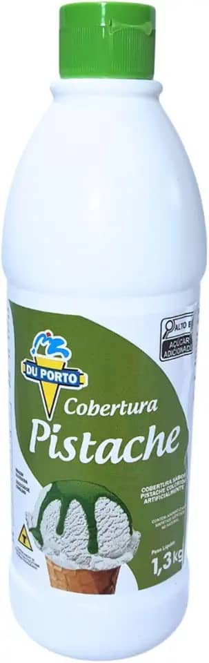 Cobertura Para Sorvetes Sobremesas Bebidas Vários Sabores 1,3kg (Pistache)